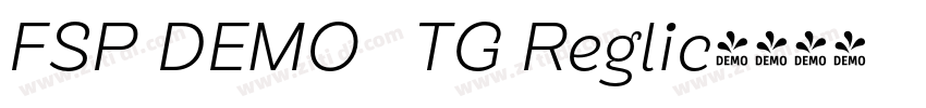 FSP DEMO   TG Reglic字体转换